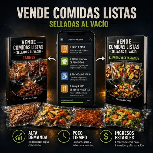 Vende Comidas Listas al Vacío + 6 Bonos de Regalo!